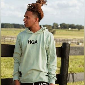HGA Smile Mint Hoodie Size L